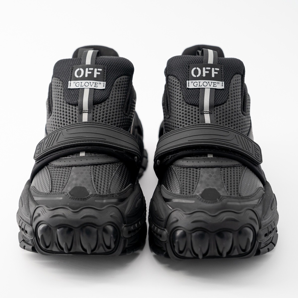 size 11 us 44 eu Off-White Glove Slip On Triple Black Leather