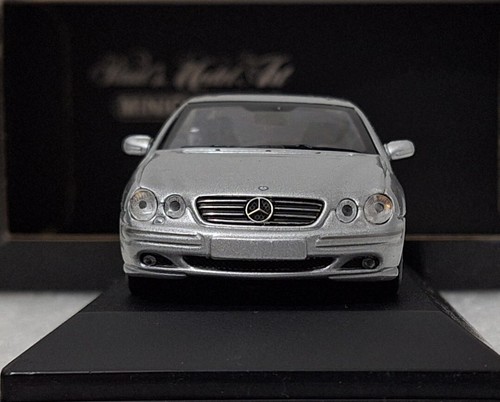 (1) Mercedes-Benz CL500 1999 cupé plateado 1:43 Minichamps - Imagen 10 de 16