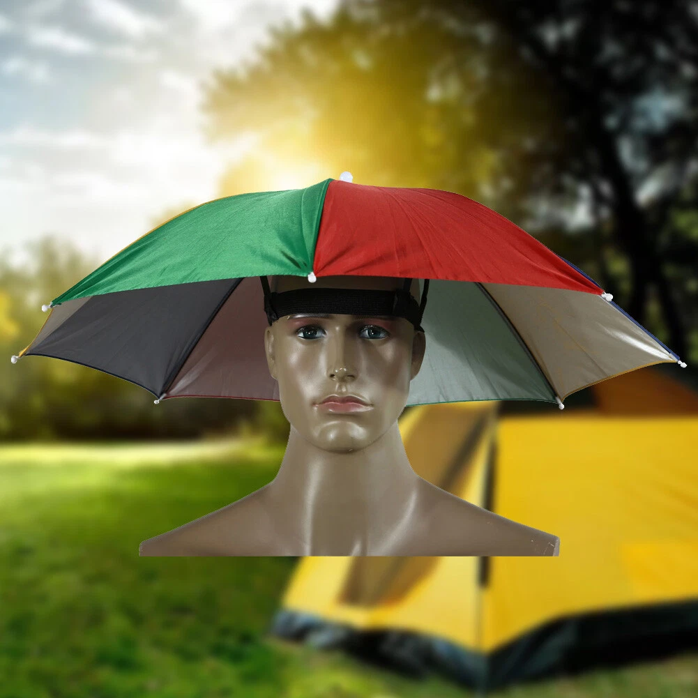 head umbrella hat