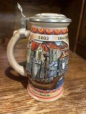 Nina Discover America Series Anheuser Busch Beer Stein 1989