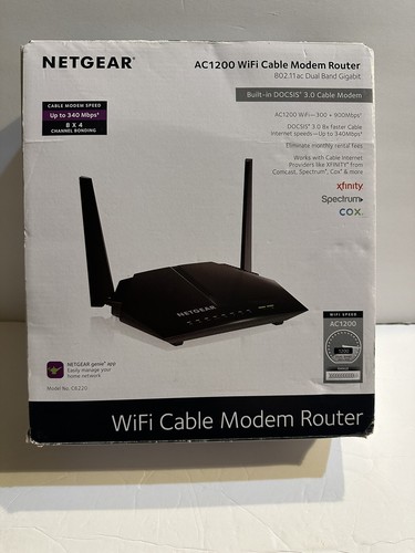 NETGEAR AC1200 DOCSIS 3.0 High Speed WiFi Cable Modem - Afbeelding 10 van 10