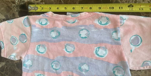 Vtg OP RAINBOW Tricolor Bright Ocean Pacific Set Outfit Neon USA 5T? Cutesy HTF - Picture 13 of 19