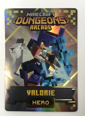 Minecraft Dungeons Arcade Series 5 (#101 Hero: Valorie) FOIL Card