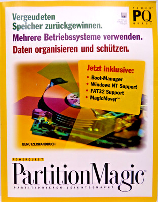 IBM PC -- PARTITION MAGIC BENUTZERHANDBUCH (POWERQUEST - MANUAL) #1DE