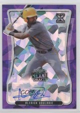 2020 Leaf Metal Draft Purple Crystals 4/10 Alerick Soularie #BA-AS3 Auto xb2