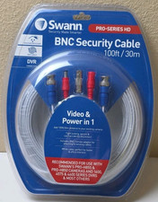 Swann BNC 100-ft 1 Solid White Security Cable-804942