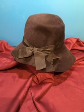 Vintage ladies 1920/1930 style brown hat