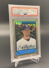 2007 BOWMAN CHROME DRAFT COREY KLUBER GOLD REFRACTOR /50 PSA 9