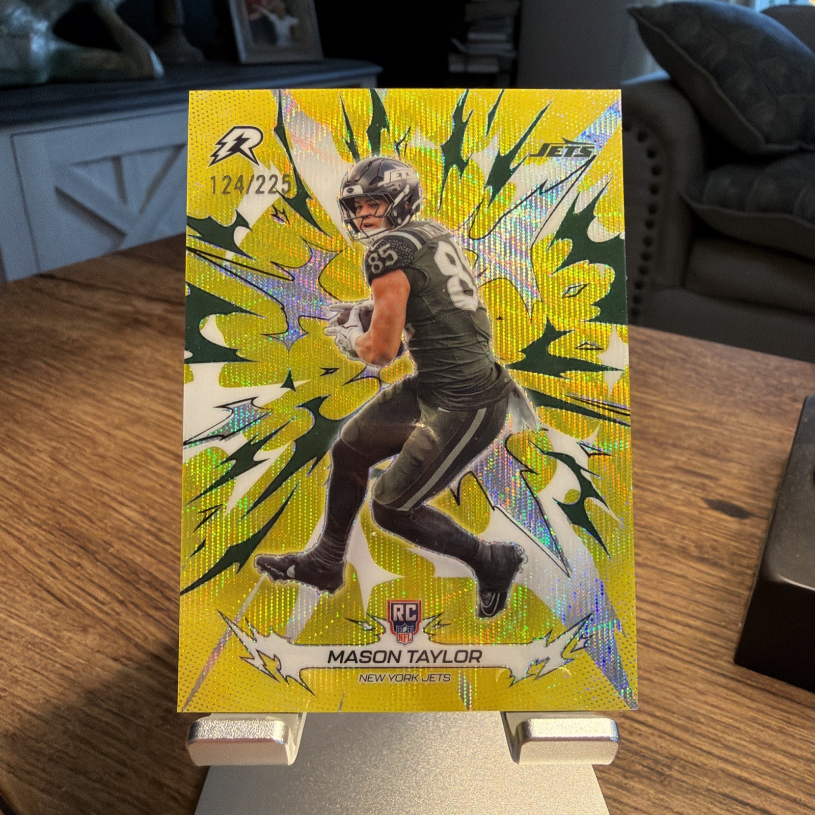 2025 Topps Resurgence Mason Taylor #173 Yellow  Surge RC  /225  New York Jets