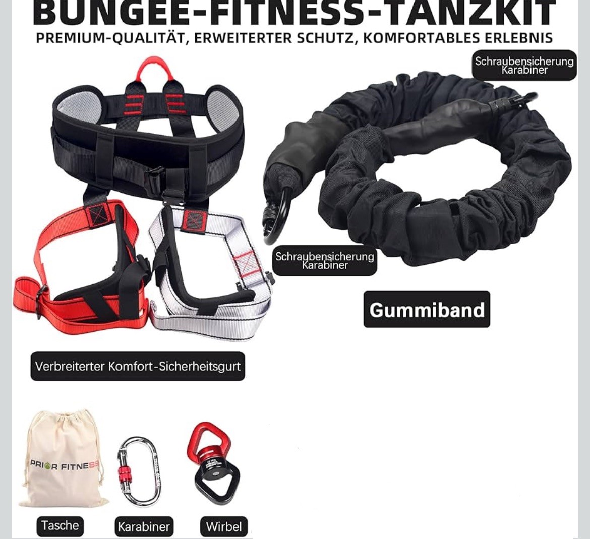 Bungee Fitness Set Yoga Gummiseil Seil Widerstand Luft Tanz Seil Übung