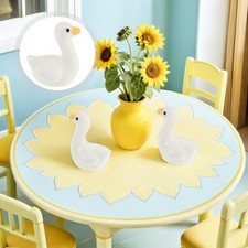  50pcs Mini Goose Figurines: Mini Desk Goose Decor - Miniature Tiny Resin Geese