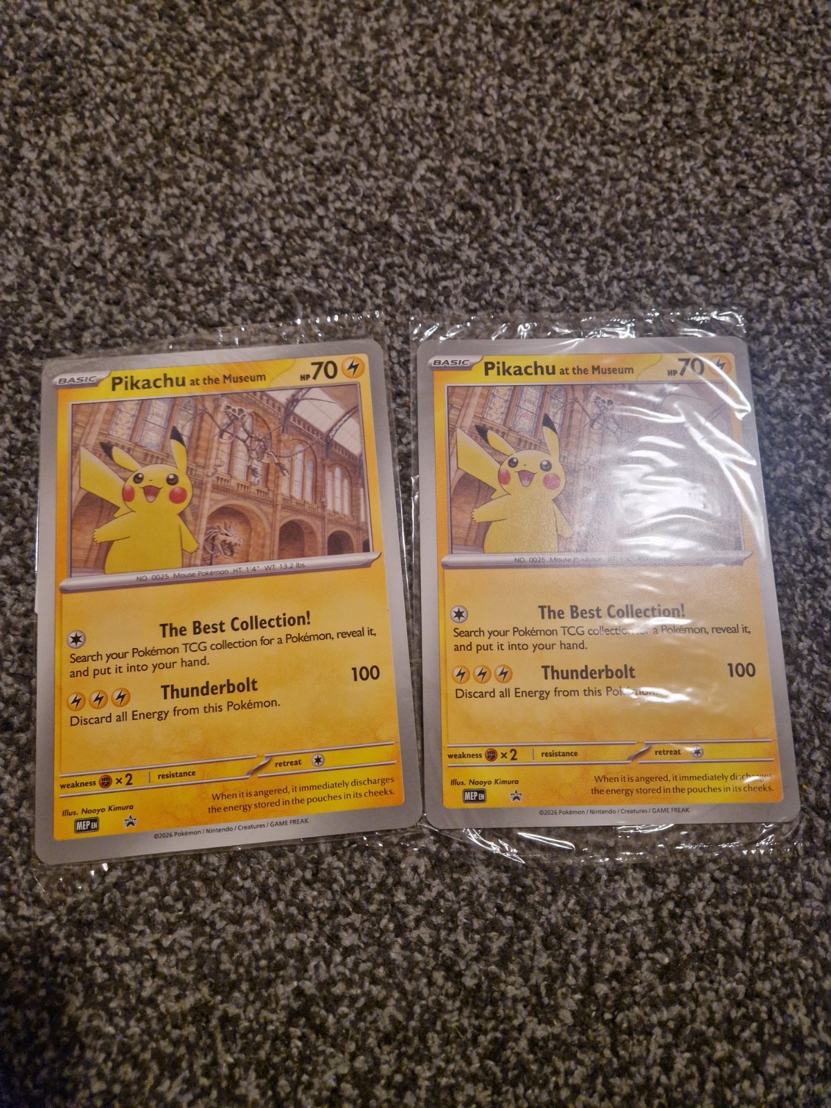 2x Pokémon TCG Promo Oversized Card - Pikachu at the Museum (Sealed) - UK