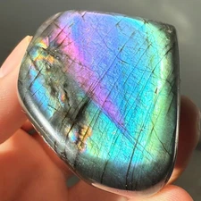 77g Natural Flashy Rainbow Labradorite Freeform Crystal Quartz Healing Reiki