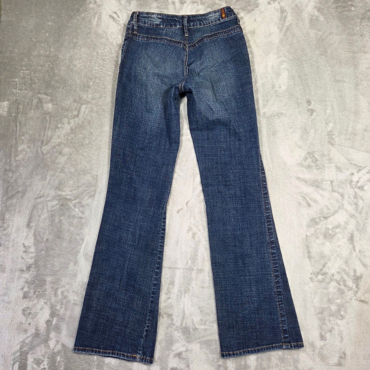 BONGO Blue Denim Jeans Flare Leg Low Rise Womens Size 7 Y2k 2000s