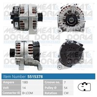 Lichtmaschine Generator Lima Meat & Doria 5515378 14V FüR BMW 5Er Turismo F07 X6