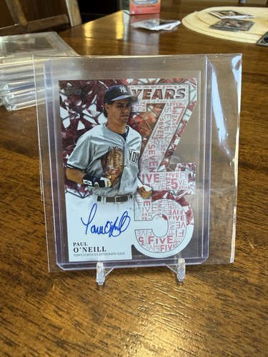 Paul O'neill #75YA-PO 2026 Topps 75 Years Of Topps Die-Cut Autograph card