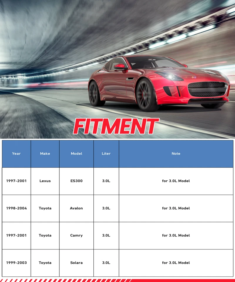 Pair Front Brake Calipers w/ Brackets for Toyota Camry Avalon Solara Lexus ES300 Foto 2 de 4