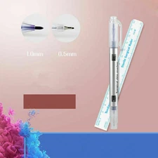 Semi Permanent Makeup Eyebrow Tattoo Marking Positioning Pen + Measuring Ruler H