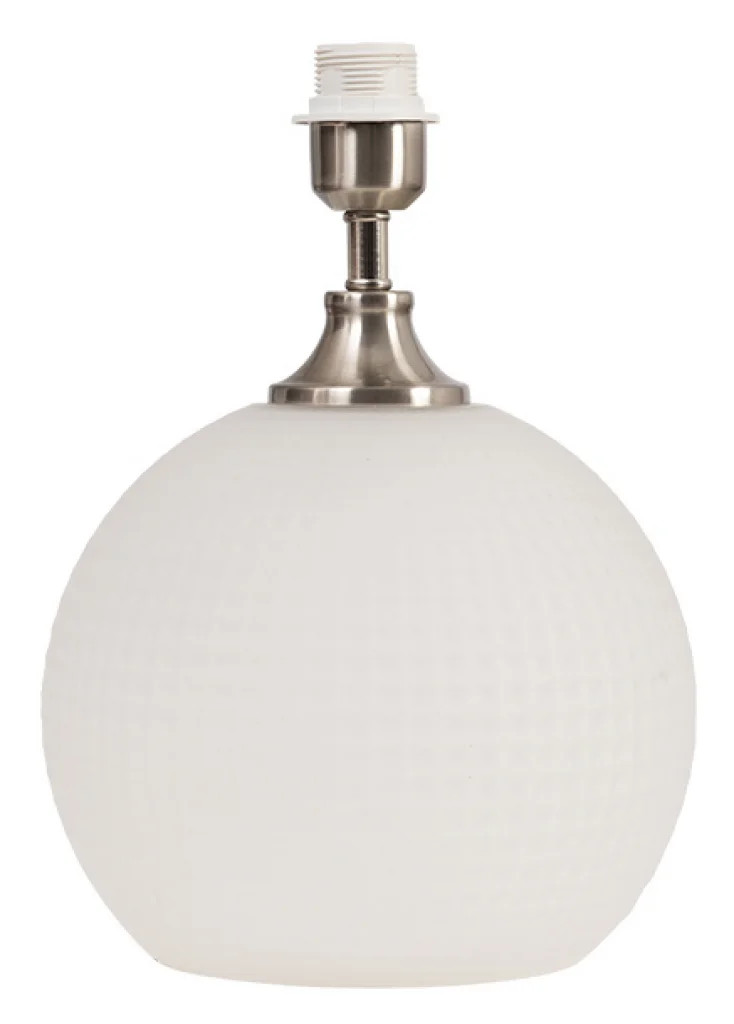 Lamp Base White Granby Glass Table Light Large Frosted Oaks Lighting TL 4486 L