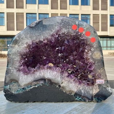 15.3LB Natural agate Amethyst geode quartz cluster crystal Cathedral specimen