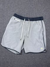 Vuori Shorts Mens Medium Gray Banks Stretch Zip Pocket Training Running V330