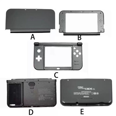 Replacement Housing Shell Case Battery Cover Top Bottom for NEW 3DS XL LL Gray