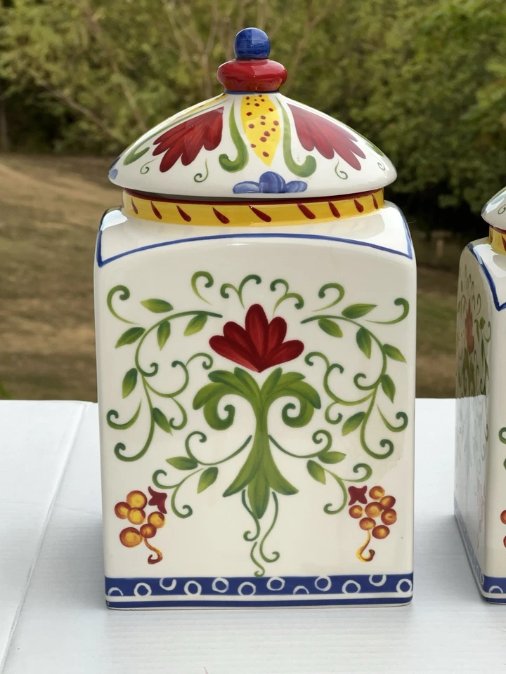 Juego de 3 tapas de cerámica internacional certificado por AMALFI Joyce Shelton EC Foto 3 de 4