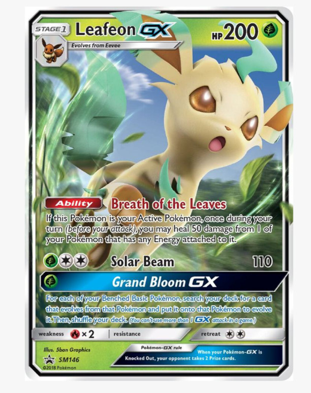 Leafeon GX - SM146 Sun & Moon Promos #SM146 (2017) Promo Holo NM Pokemon