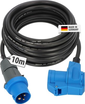 Brennenstuhl Camping CEE-Verlängerungskabel mit CEE-Stecker und Winkelkupplung