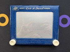 RETRO Ohio Art Etch A Sketch Blue Sparkle Tested Functioning