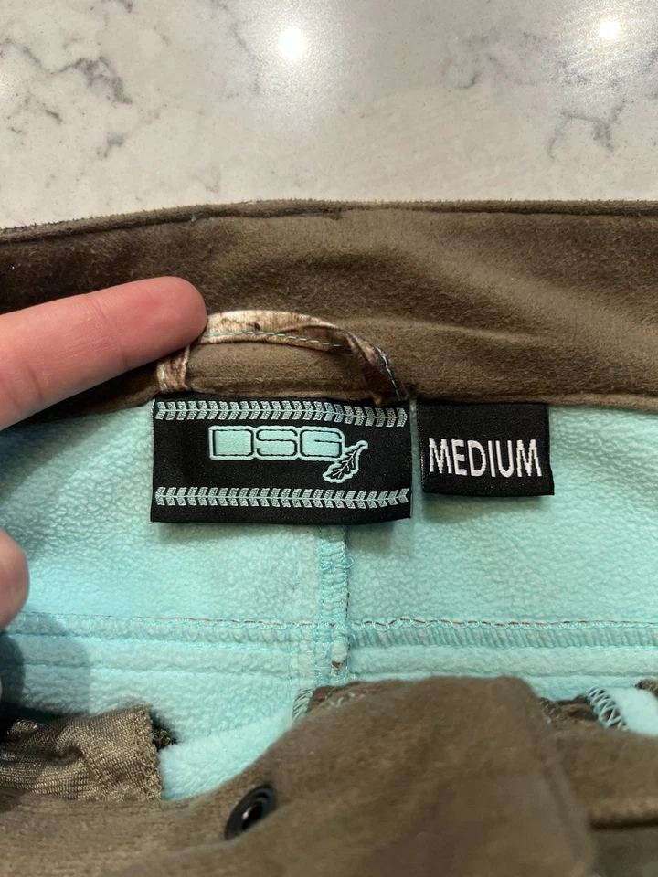 Pantalones de Caza DSG Camuflados Forrados de Vellón Exterior Estilo Realtree Carga Medianos Foto 3 de 4