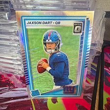 Panini 2025 Donruss Rated Rookie Jaxson Dart #400 Optic Preview Holo Prizm