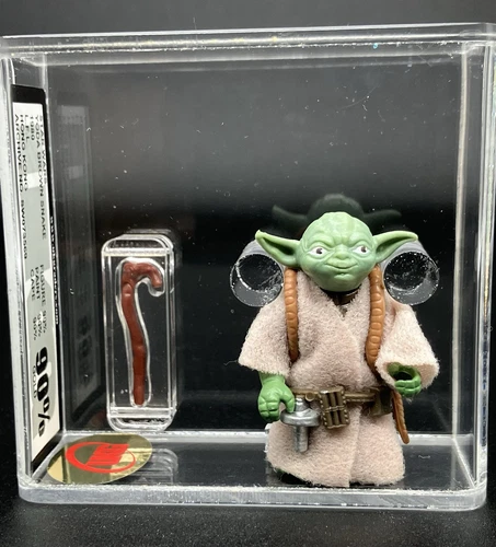 Vintage Star Wars Figure Yoda 'Brown Snake' HK UKG 90% GOLD!!! No AFA - Picture 2 of 10