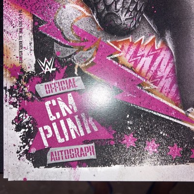 Official CM Punk Signed 11x14 Photo WWE Raw Voice Of The Voiceless