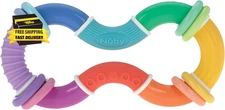 Twist-A-Ring Rattle Teether Toy for Babies - Toy for Baby Teething Relief - 6+ M