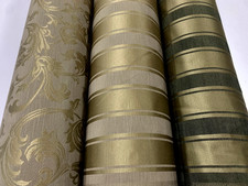 TELA DE TAPICERÍA DE DISEÑO SIENA - DAMASCO BARROCO / RAYAS CLÁSICAS - 140 CM DE ANCHO