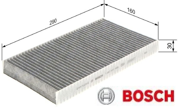 Bosch 1987431459 Filter FüR Innenraumluft Innenraumfilter Filter FüR Iveco-image