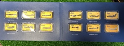 RAF 100 - The Official RAF Centenary Aircraft Gold Plated Ingot Collection (12)