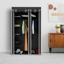Wardrobe Closet Enclosure Apartments Hang Extra Clothes Bedroom 68 Inch