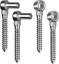 Heavy Duty Stainless Steel Gate Hinges - M12 Set for Farm & Garden Gates