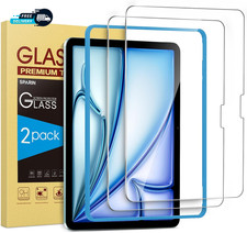2 Pack Screen Protector for Ipad Air 11 Inch Tempered Glass Apple Pencil Pro