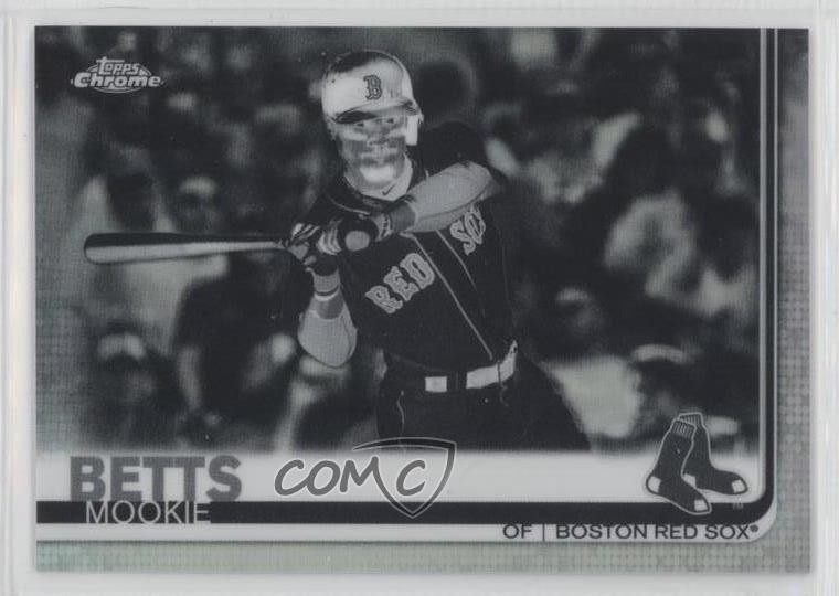 2019 Topps Chrome Negative Refractor Mookie Betts #50 7xr