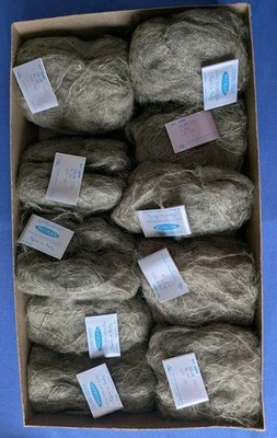 Columbia Minerva 100 % Italian Mohair, 400 grams, Olive Box Of 10 Balls