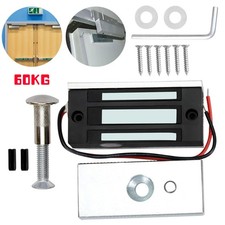 DC12V Electric Magnetic Door Lock Mini 60kg/132lbs Metal Electromagnetic Lock UK