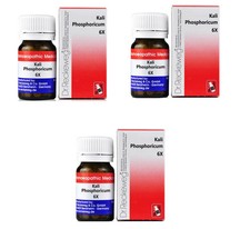 3 Packs Dr.Reckeweg Germany Homeopathic Kali Phos 6X, 20gm Tabs
