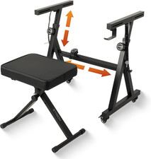 Piano Keyboard Stand Bench Set, Z-Style Portable Heavy Duty Digital Piano Stan