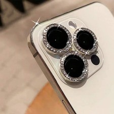 For iPhone 17/ 16/15/14/13 Tempered Glass Camera Len Protector Bling Diamond