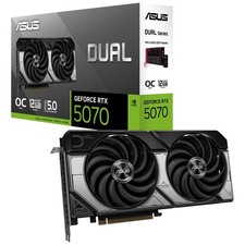ASUS Dual GeForce RTX 5070 OC Edition 12GB GDDR7 Graphics Card 90YV0M17-M0NA00