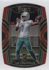 2020 Panini Select Club Level Red Prizm Die-Cut Tua Tagovailoa #245 16md