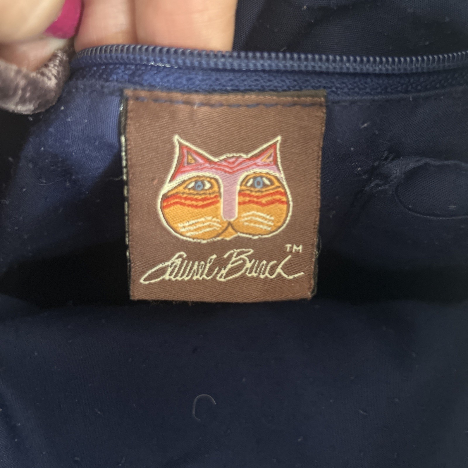 Cute Laurel Burch Dog/Cat Patchwork Medium Tote H… - image 8